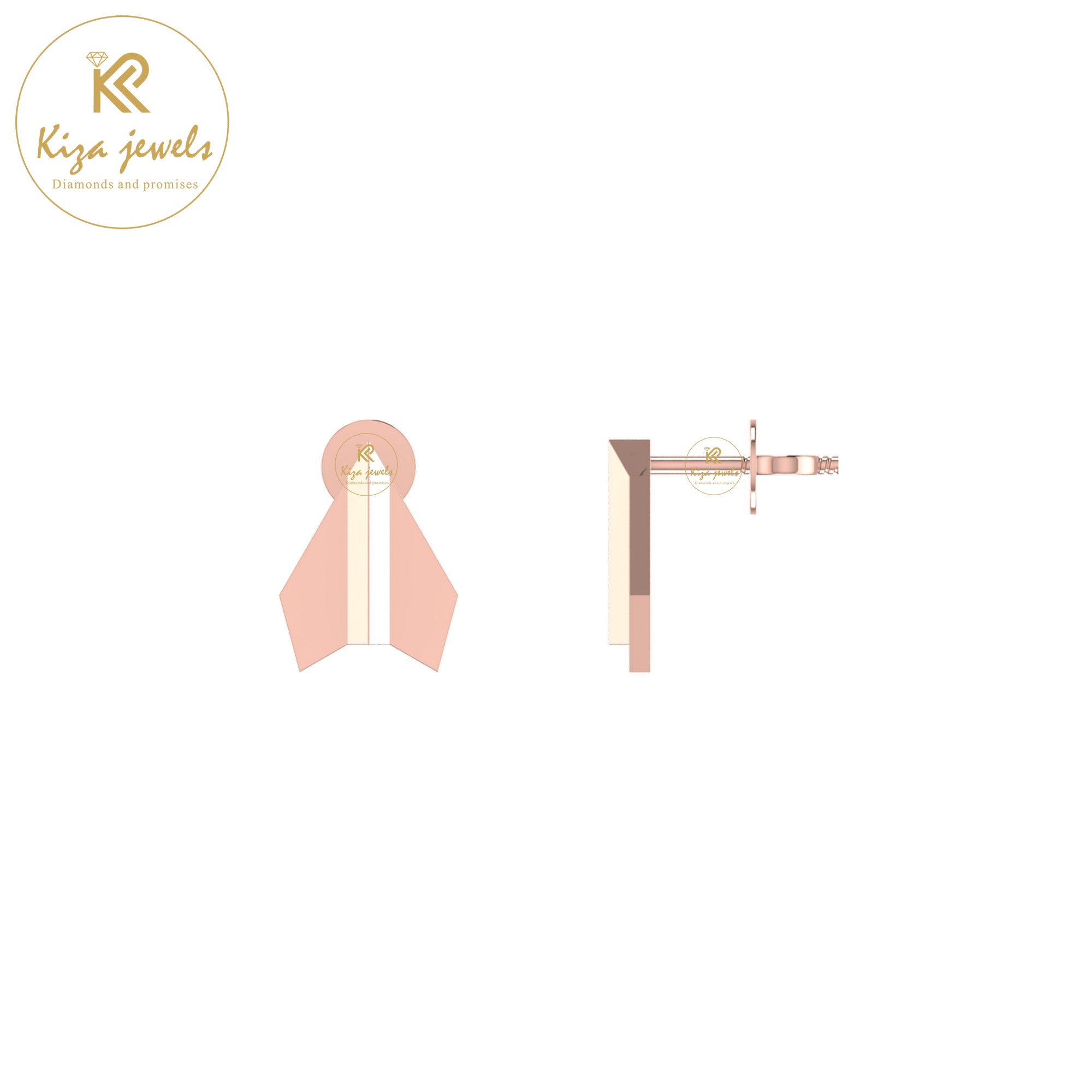 2.00 GM Gold Stud Earring