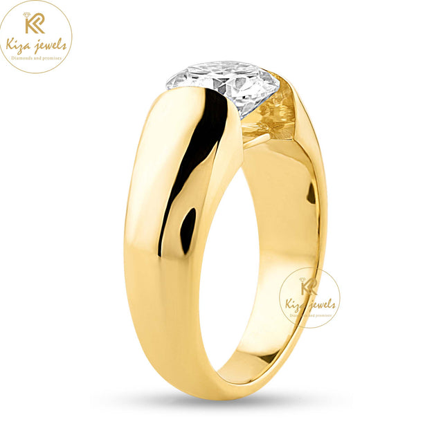 1.57 TDW Round Cut Women's Solitaire Diamond Ring