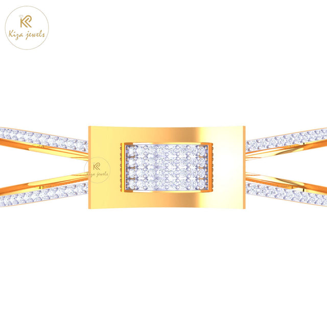 1.60 TDW Round Cut Diamond women's Bangle Bracelet