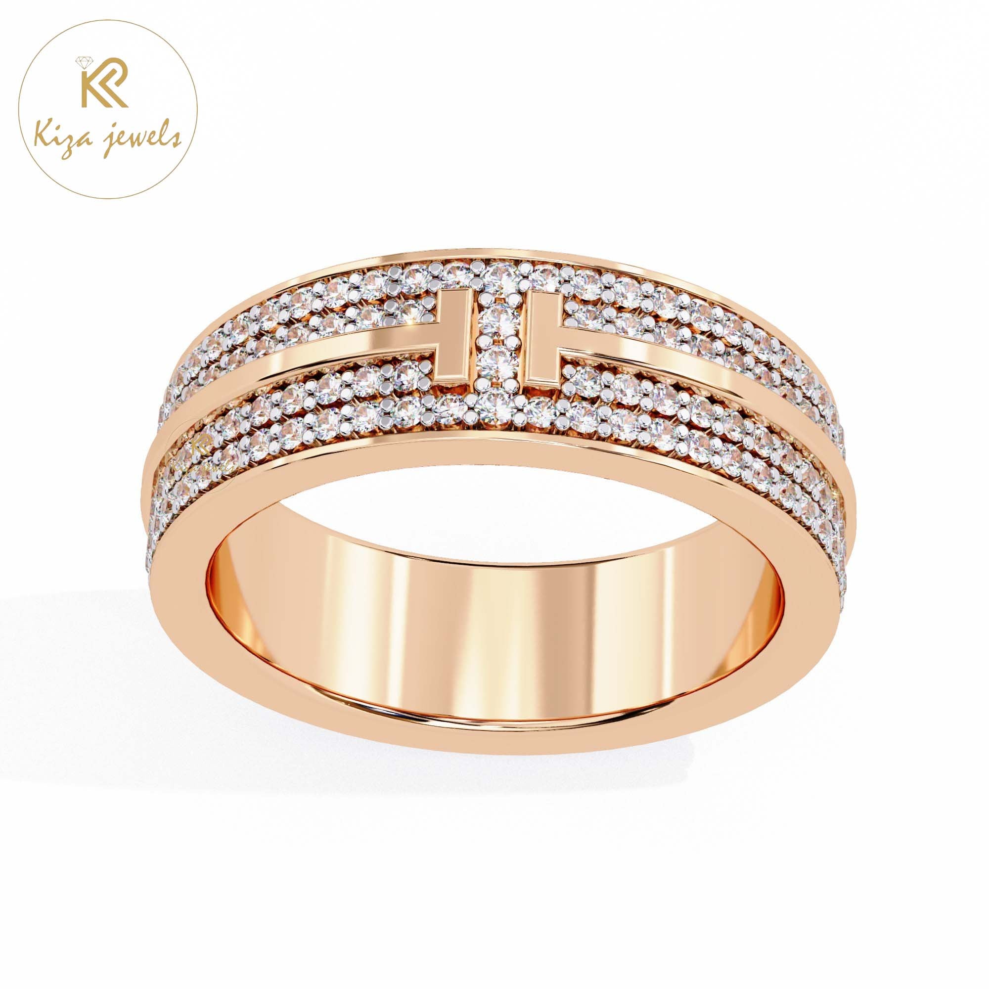 0.806 TDW Round Cut Women's Diamond Band