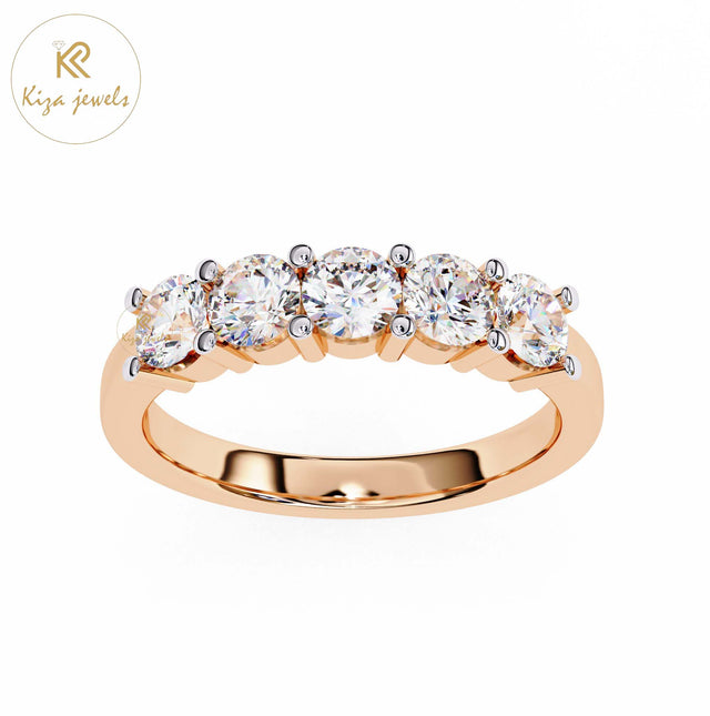 1.03 TDW Round Cut Diamond Women's Band