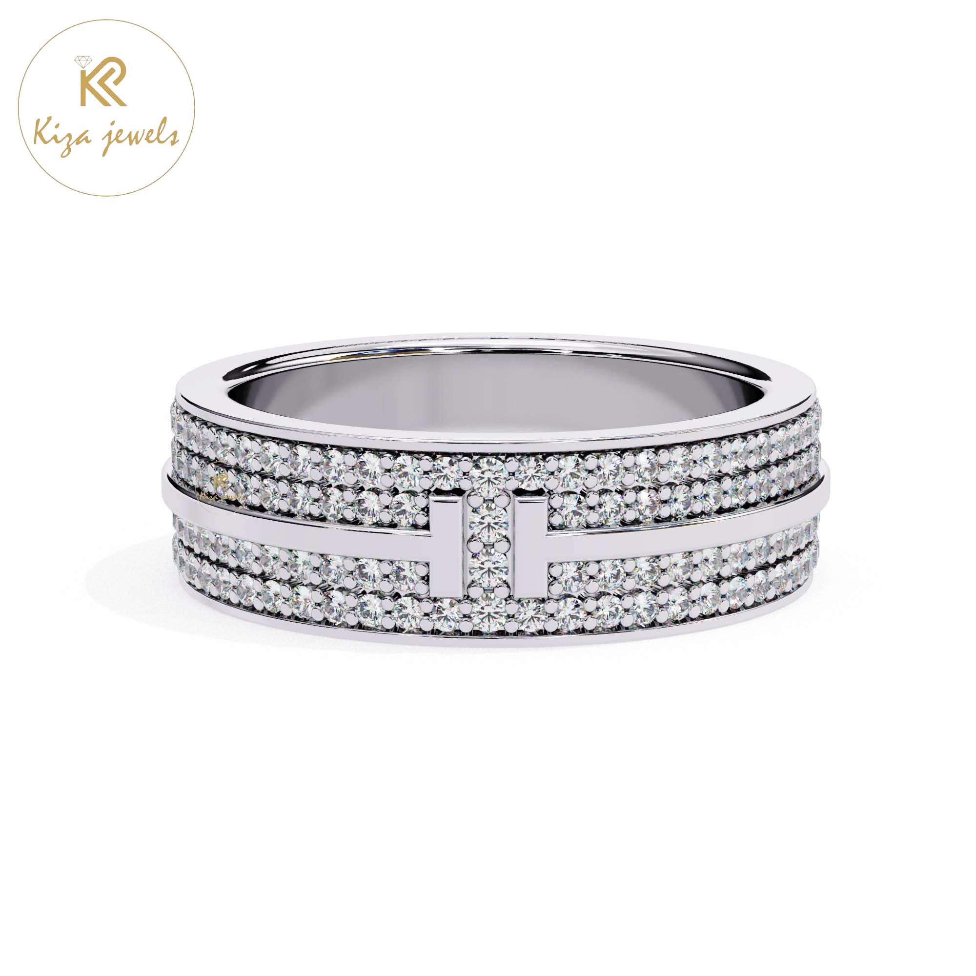 0.806 TDW Round Cut Women's Diamond Band