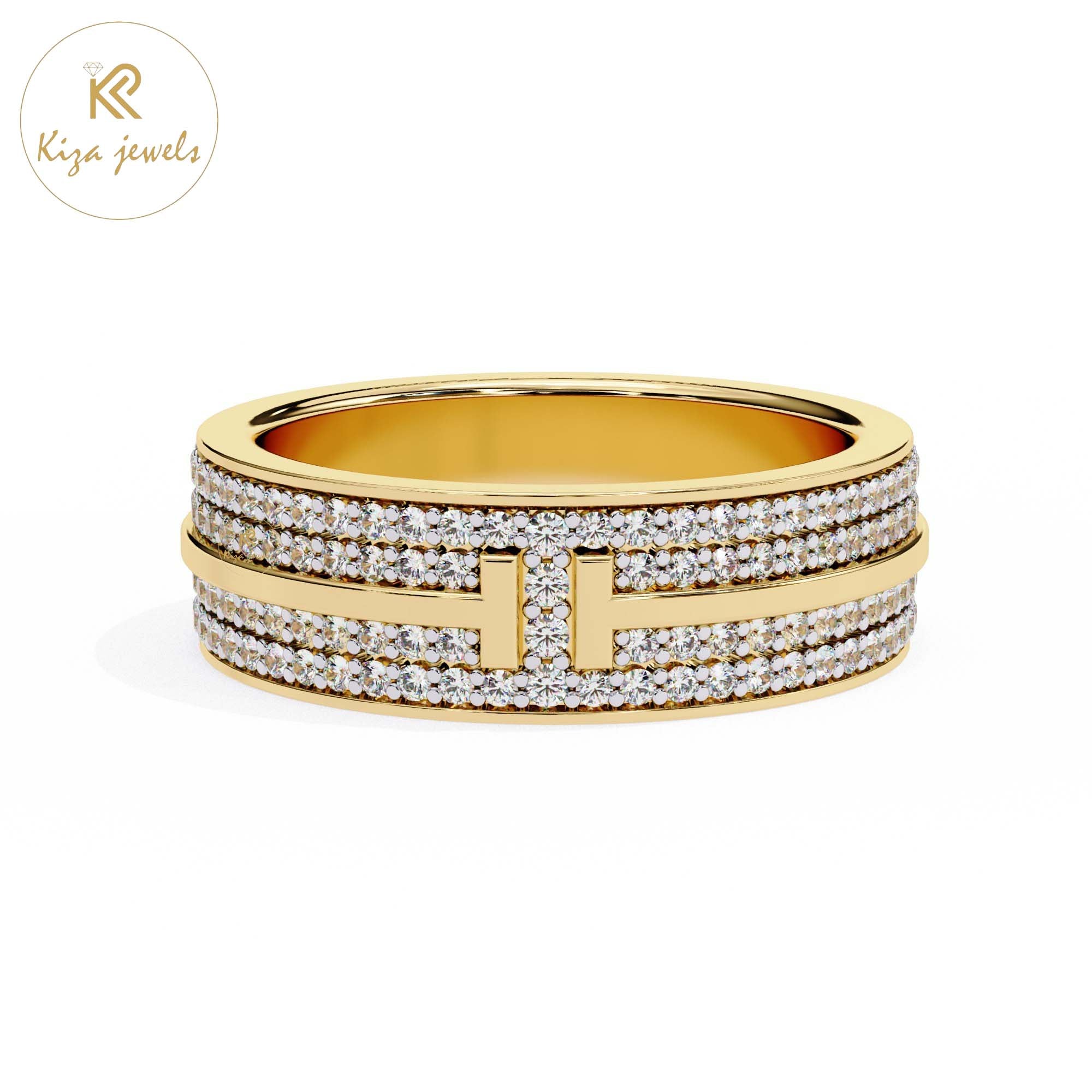 0.806 TDW Round Cut Women's Diamond Band