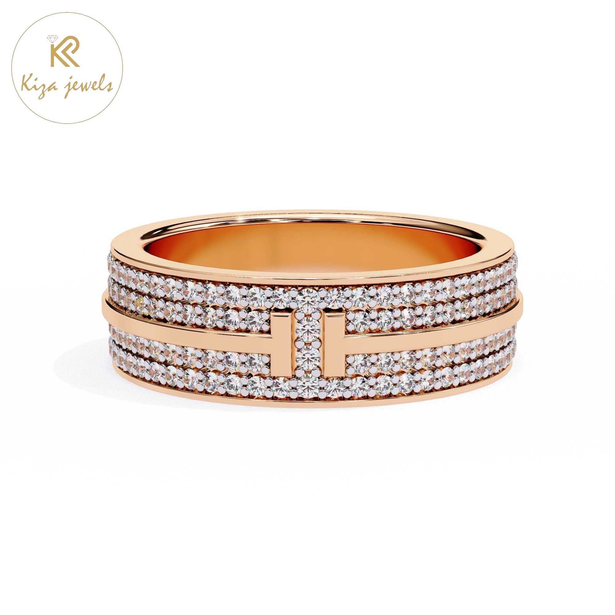 0.806 TDW Round Cut Women's Diamond Band