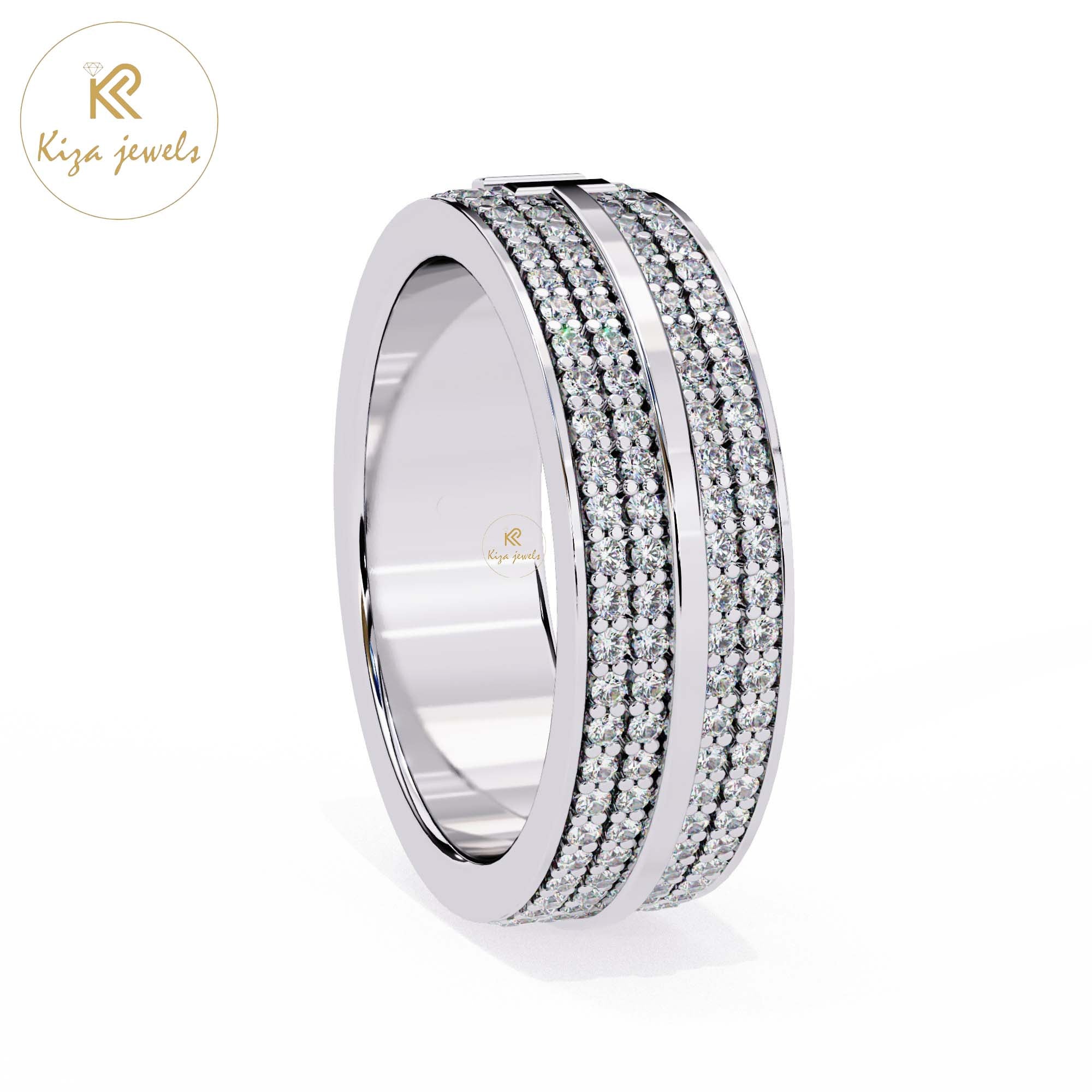 0.806 TDW Round Cut Women's Diamond Band