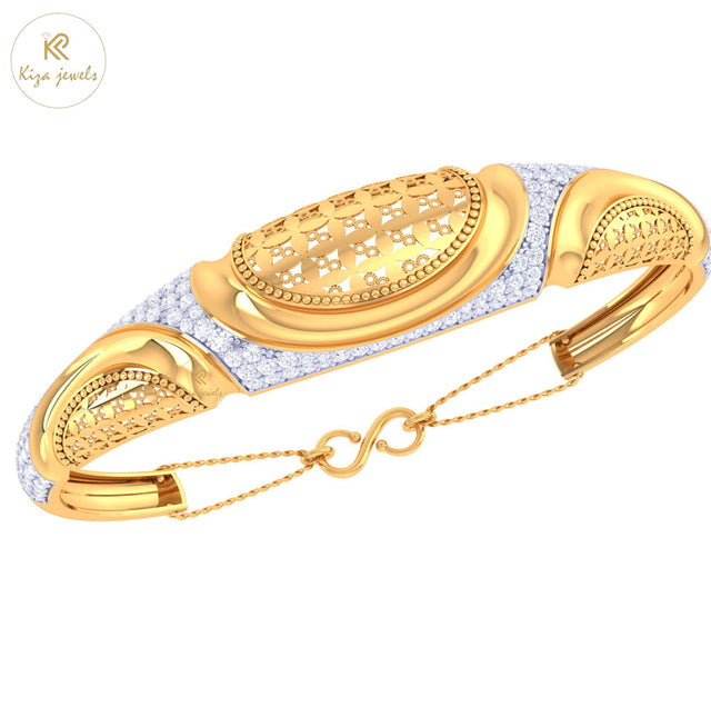1.46 TDW Round Cut Diamond women's Bangle Bracelet