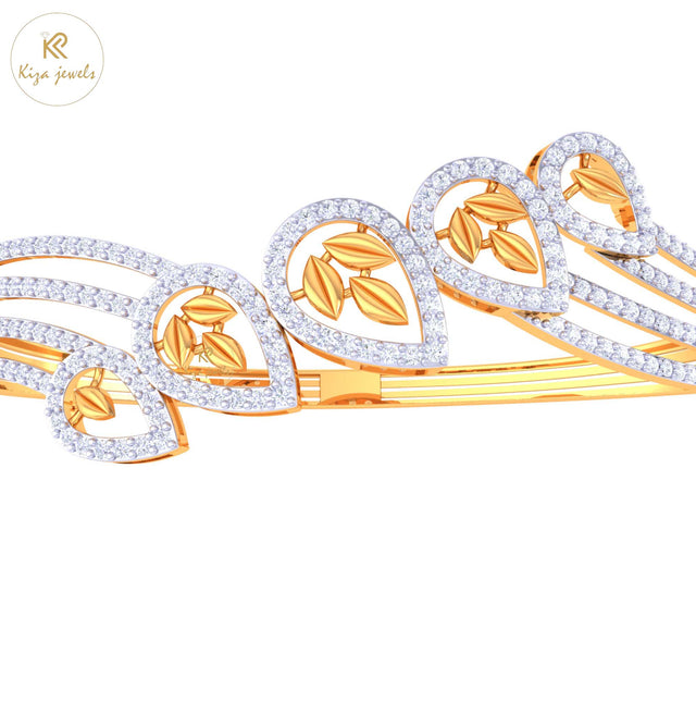 2.60 TDW Round Cut Diamond women's Bangle Bracelet