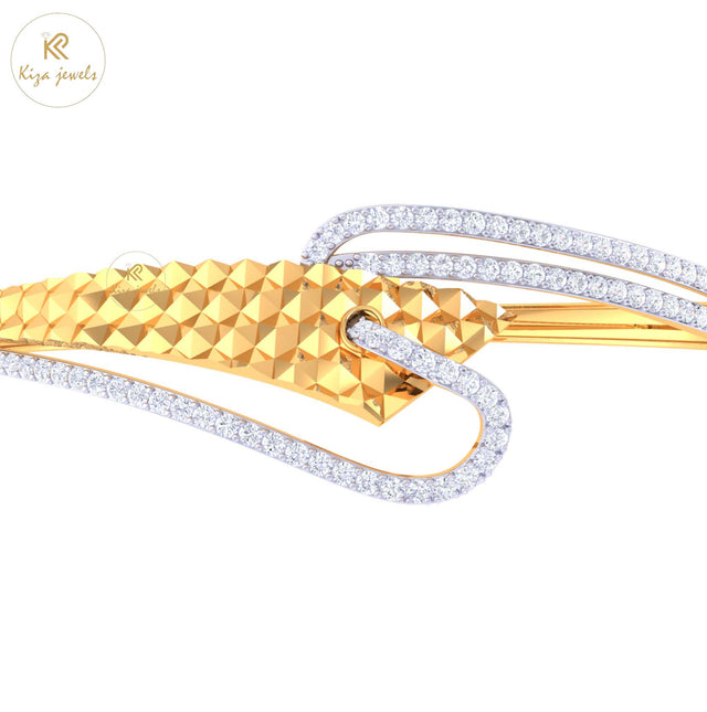 1.06 TDW Round Cut Diamond women's Bangle Bracelet