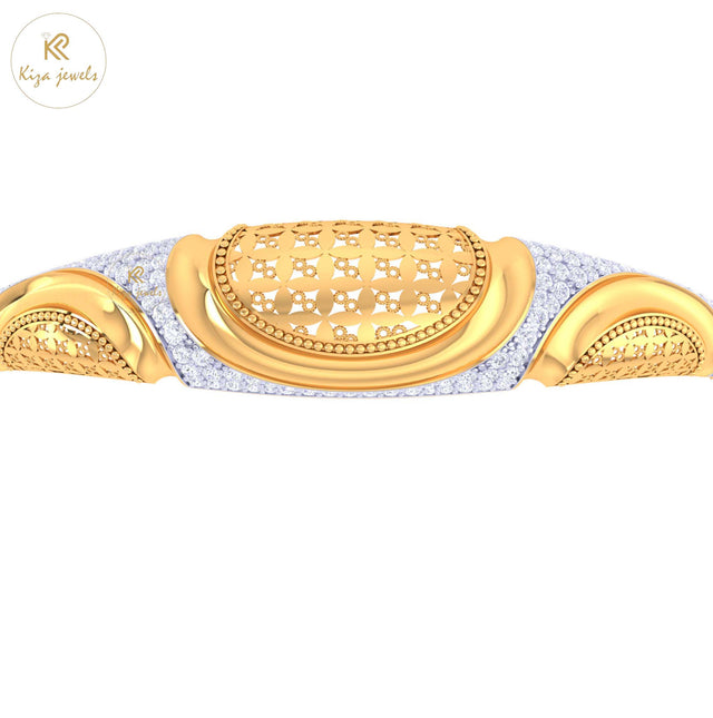 1.46 TDW Round Cut Diamond women's Bangle Bracelet
