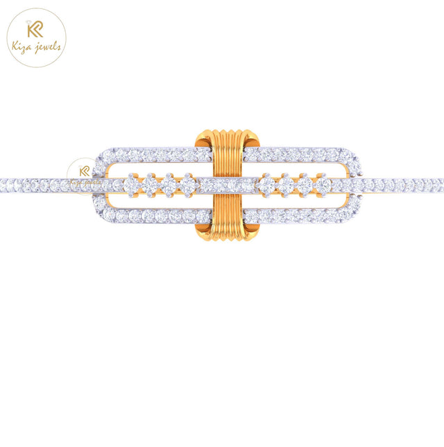 0.91 TDW Round Cut Diamond women's Bangle Bracelet