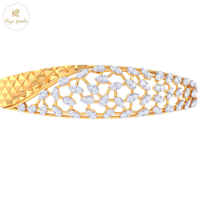 1.00 TDW Round Cut Diamond women's Bangle Bracelet
