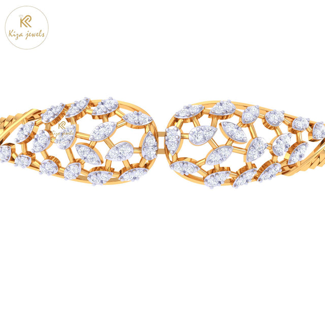 0.60 TDW Round Cut Diamond women's Bangle Bracelet