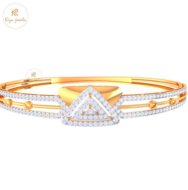 1.37 TDW Round Cut Diamond women's Bangle Bracelet
