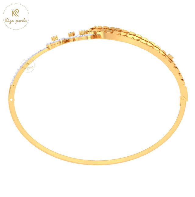 1.46 TDW Round Cut Diamond women's Bangle Bracelet