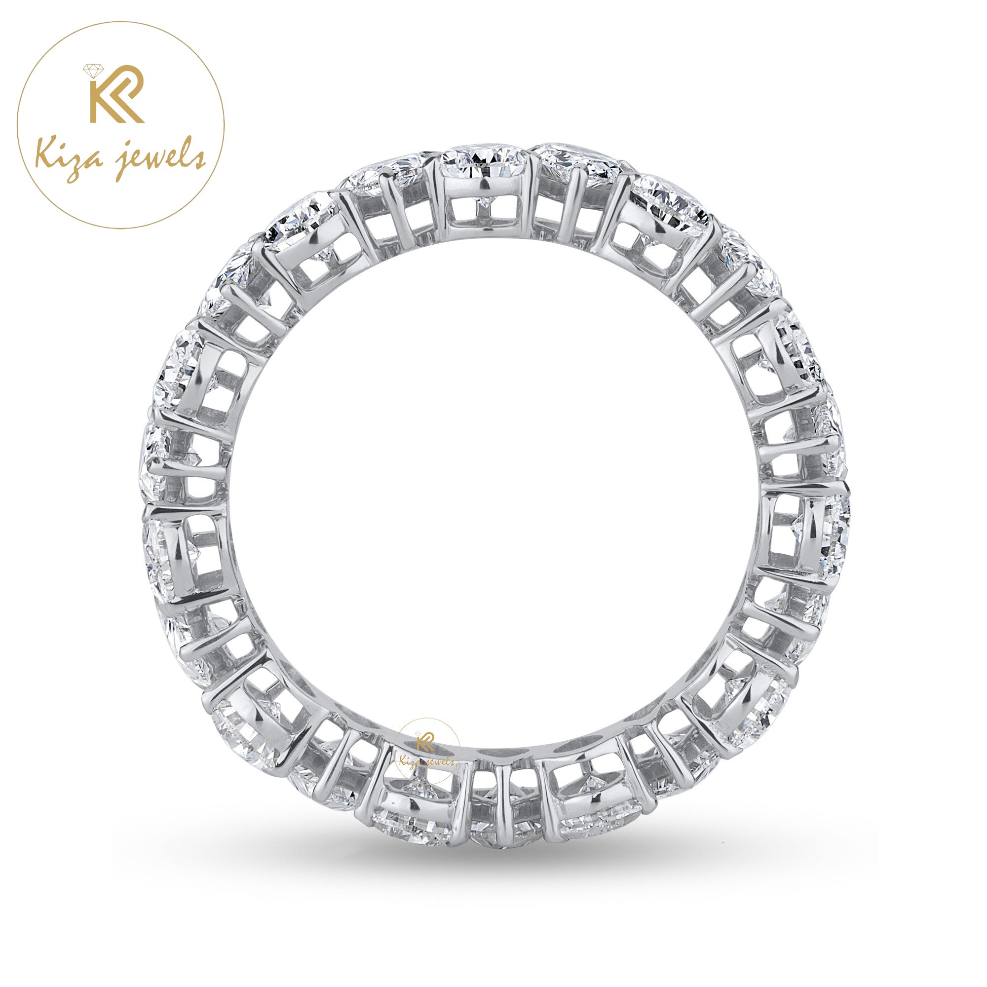 5.18 TDW Pear Cut Diamond Women's Eternity Band