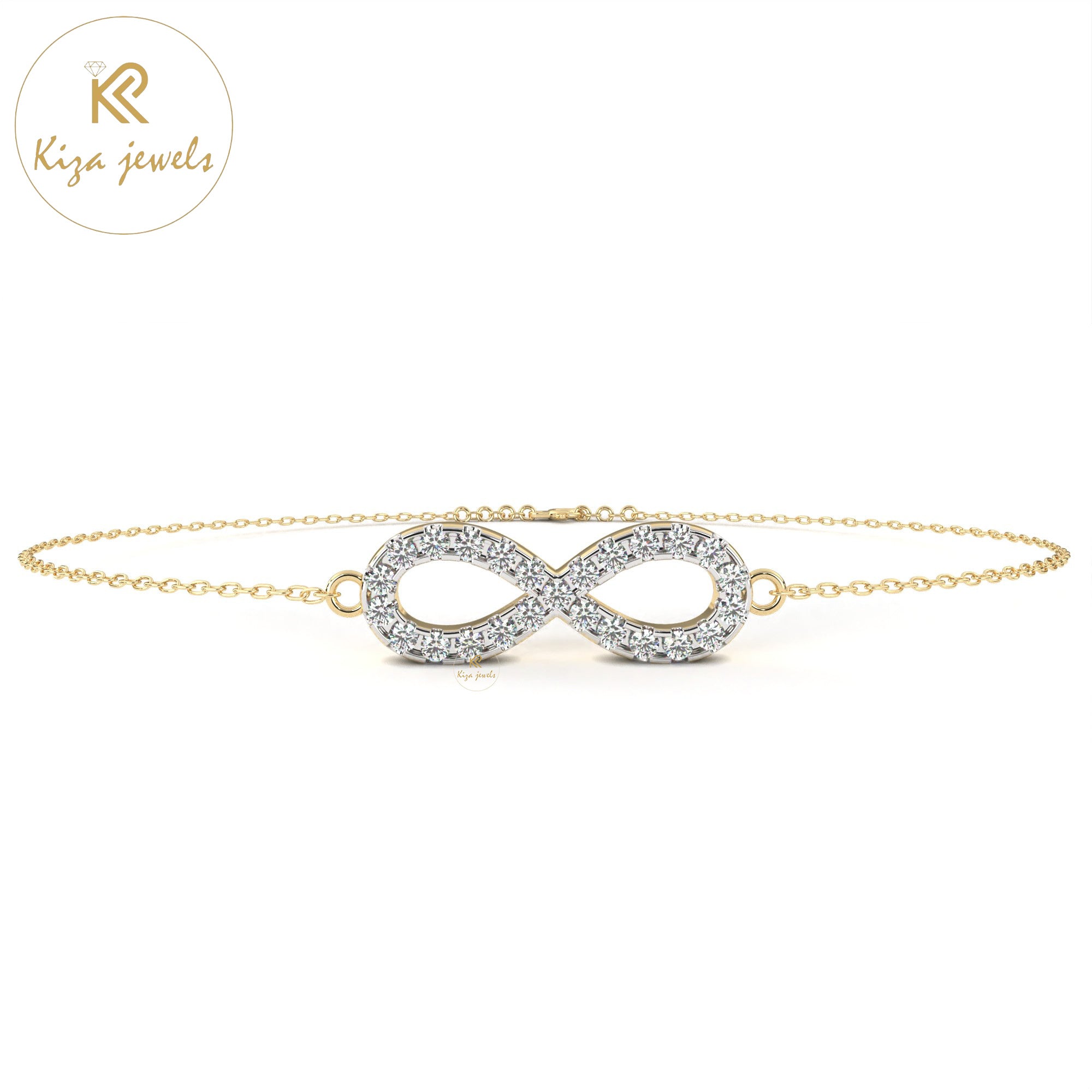 0.39 TDW Round Cut Diamond Women's Slider Bracelet