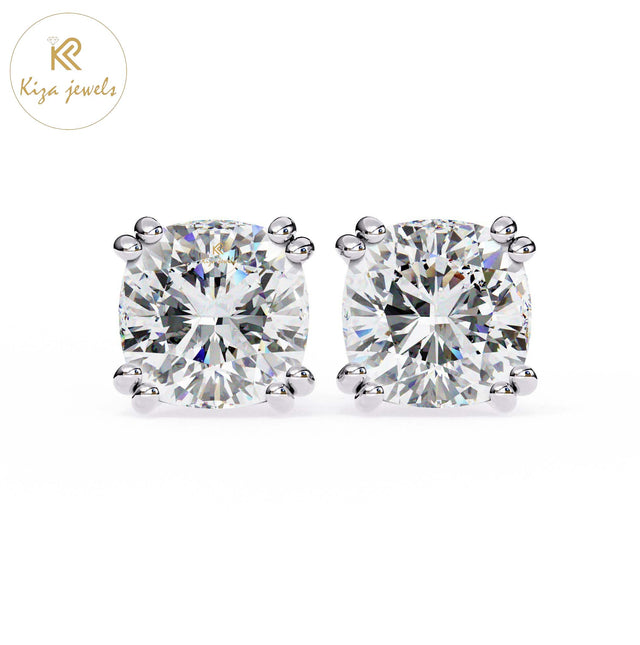 2.24 TDW Cushion Cut Diamond Women's Stud Earring