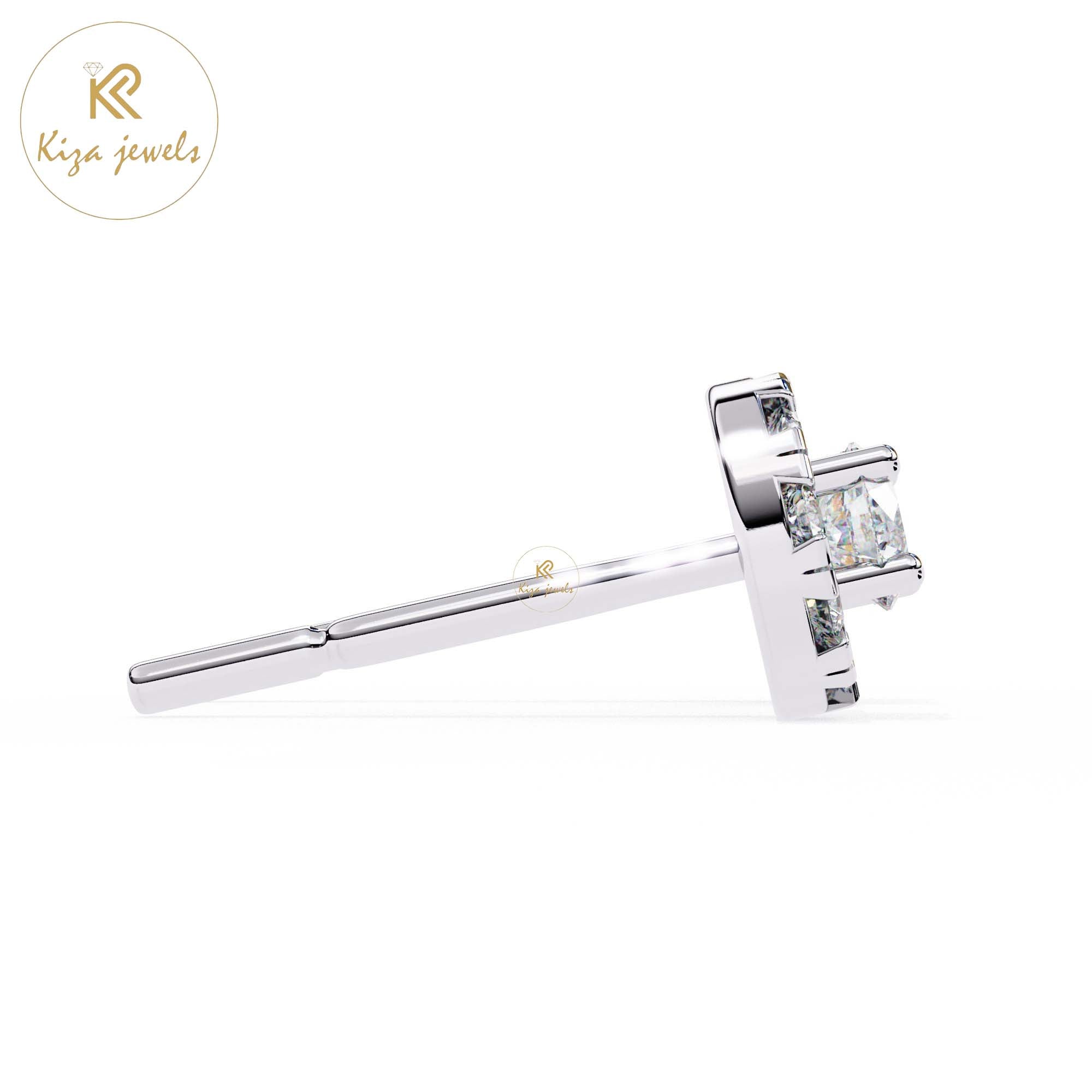 0.52 TDW Round Cut Diamond Women's Stud Earring