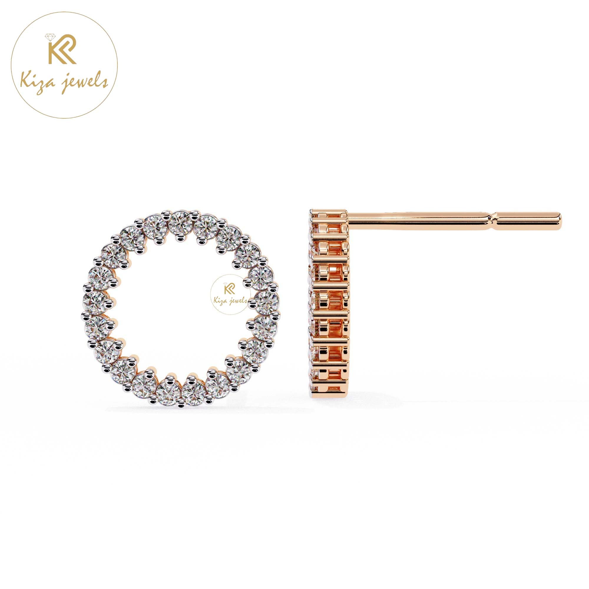 0.30 TDW Round Cut Diamond Women's Stud Earring