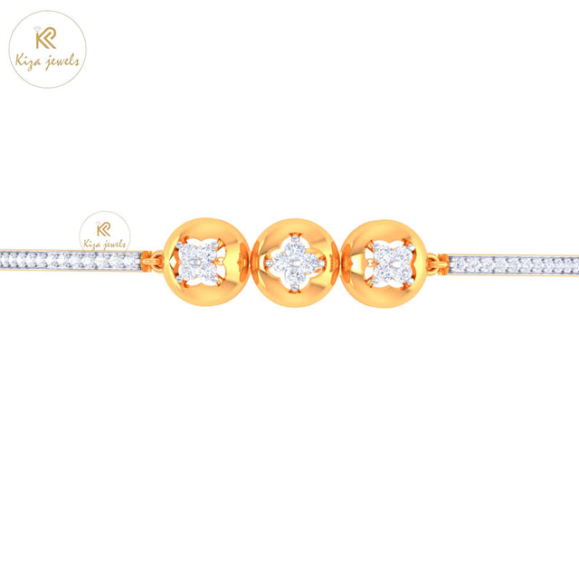 0.65 TDW Round Cut Diamond women's Bangle Bracelet