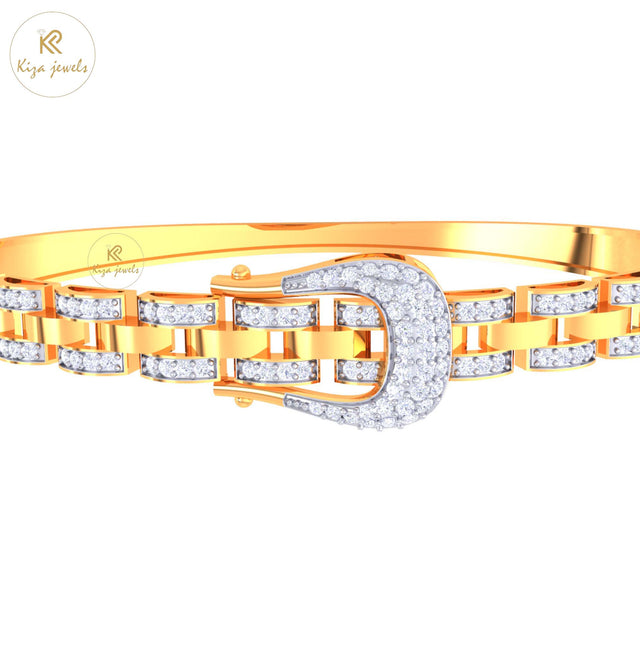 1.13 TDW Round Cut Diamond women's Bangle Bracelet