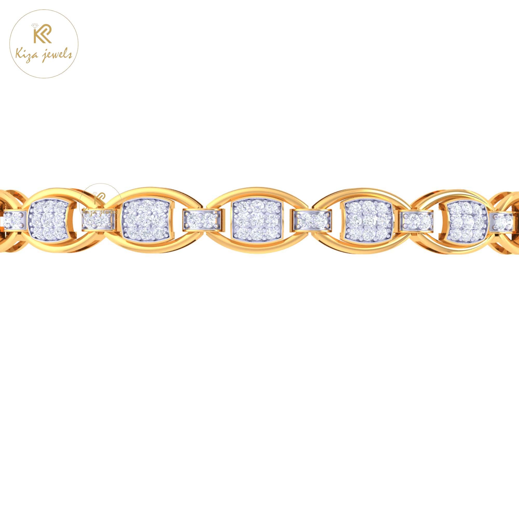 0.76 TDW Round Cut Diamond women's Bangle Bracelet